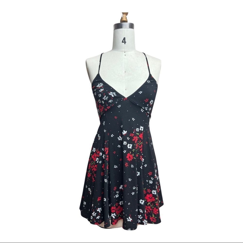 B1 Fit and Flare Lace up Back Dress in size Medium